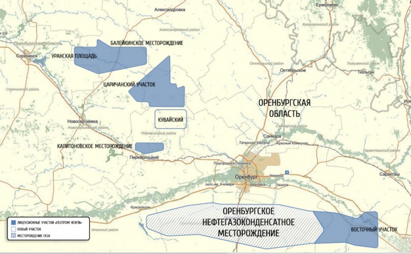 Карта покровского месторождения оренбургской области